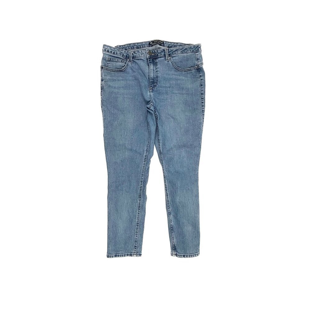 Lee Slim Fit mid Rise Skinny Ankle Womens' size 18 Medium Wash Blue Denim jeans